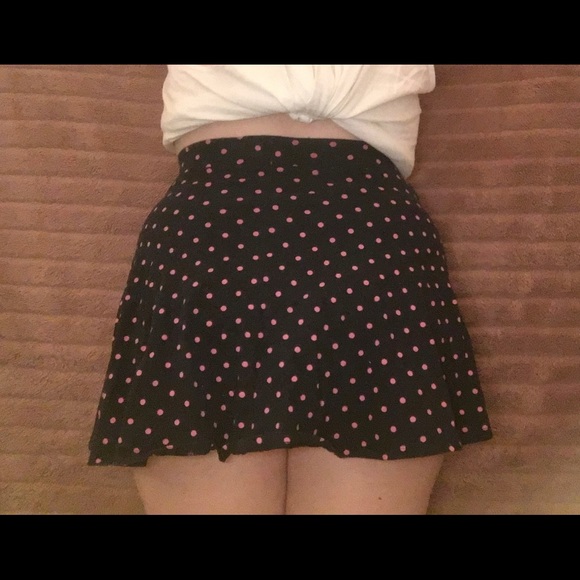 SO Blue And Pink Polka Dot Skirt - Picture 3 of 4